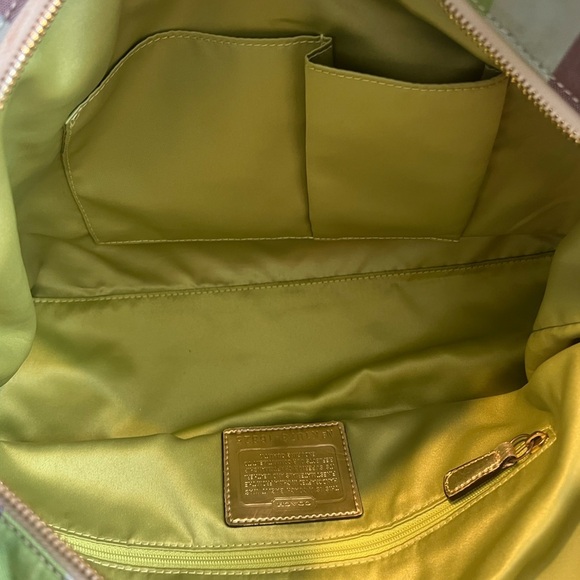 Coach Poppy Legacy Stripe Large Rocker Bag - Picture 13 of 16